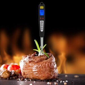 Digital Meat Thermometer Fork,Digital Cooking Fork Instant Read Fork for Kitchen Digital BBQ Fork Thermometer Dual Probe LED Display