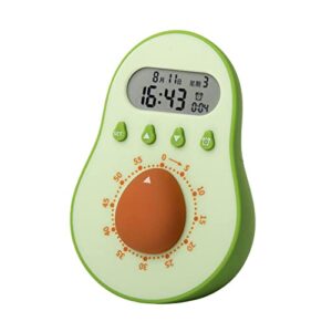 avocado shape kitchen timer digital count down alarm with lcd display manual alarm counters cooking timer cooking baking helper reminder tool