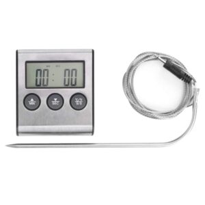FTVOGUE Digital Probe Thermometer Multifunctional Kitchen Food Thermometer Timer Alarm Industrial Supplies,Thermocouple Thermometers and Probes