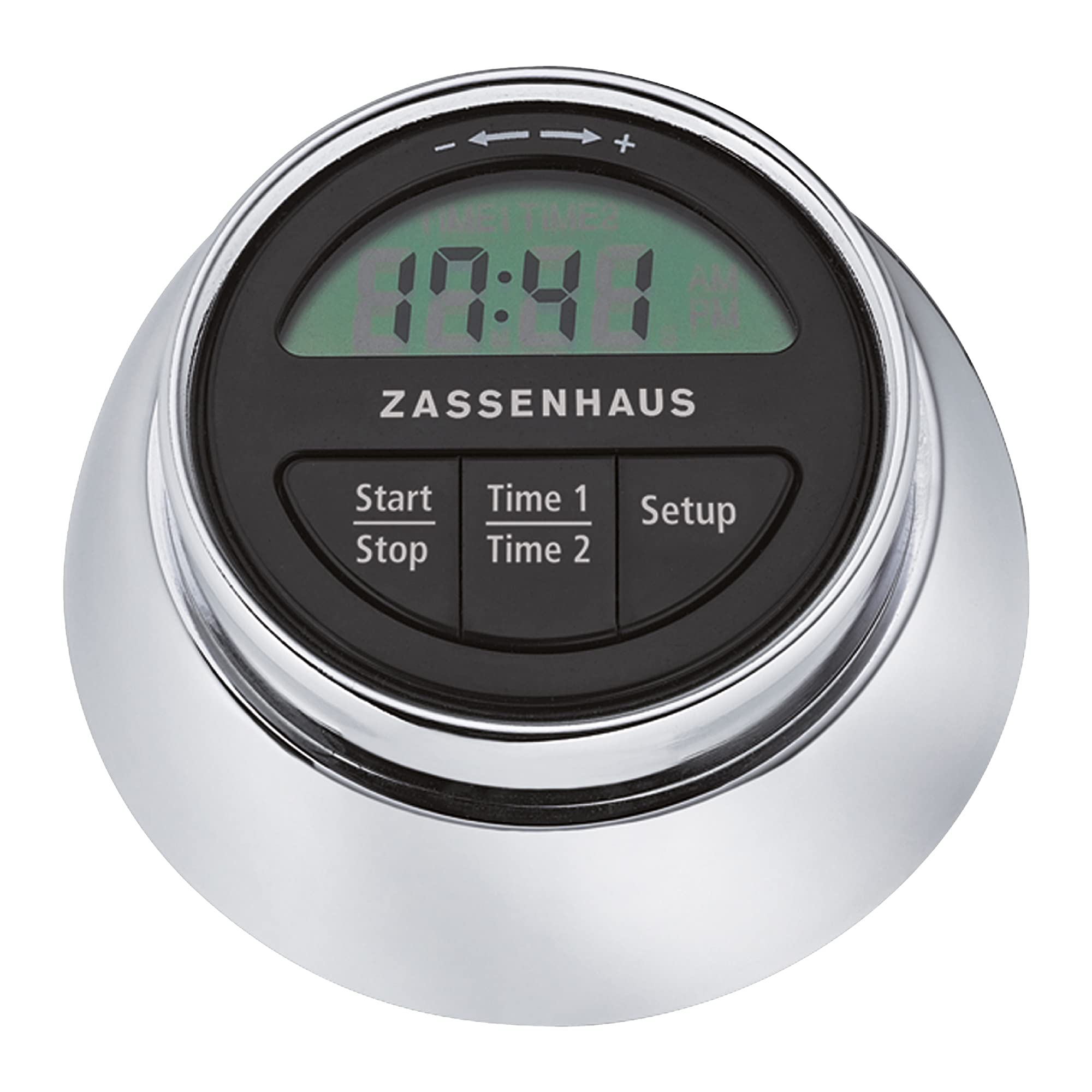 Zassenhaus Magnetic Retro Digital Kitchen Timer, 2.75-Inch, Silver