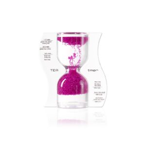 paradox tea timer with reverse granulate flow pink