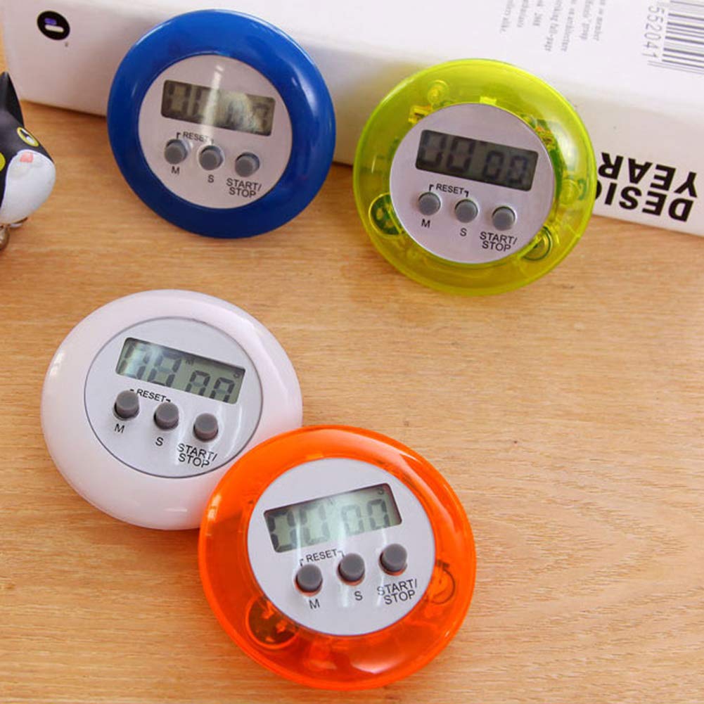 discountstore145 Timers for Kitchen Digital Kitchen Timer Countdown Stopwatch Timer with Loud Alarm Large Display Orange