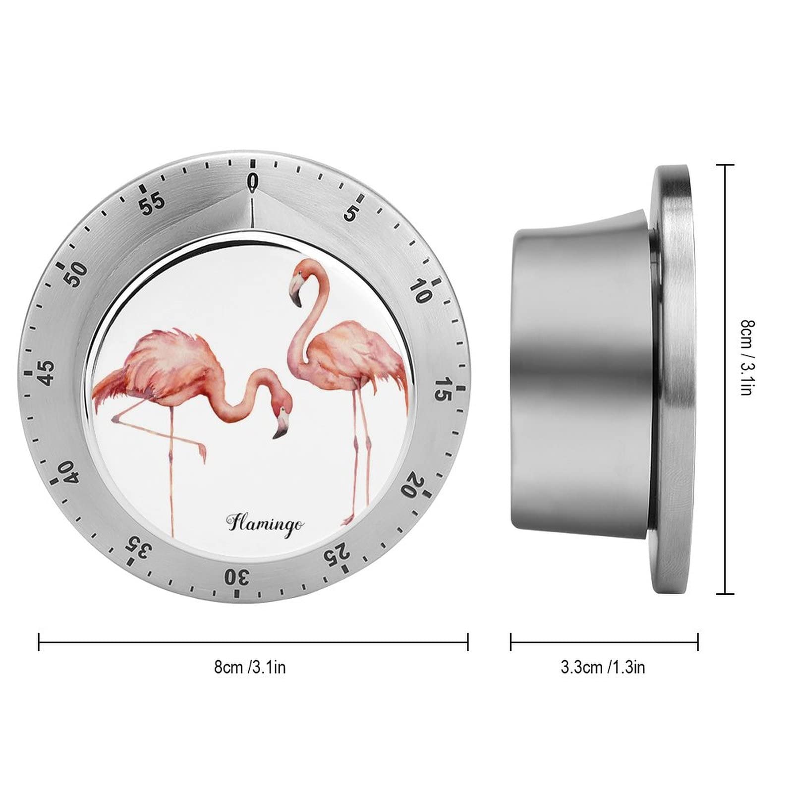 Kitchen Timer Flamingo Timer Magnetic Timer Mechanical Timer for Home Baking Cooking Oven