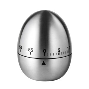 ali2 egg mechanical timer stainless steel kitchen timer alarm 60 minutes count down timer for cooking learning yoga exercise