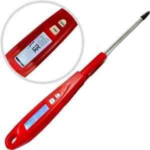 ThermalinX Digital Meat Thermometer for Grilling, Instant Read Food Thermometer with Backlight for Grill, Cooking, Oil Deep Fry, BBQ, Candy and Roast