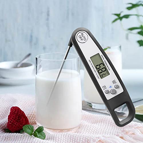 ThermalinX Digital Meat Thermometer for Cooking Grilling Kitchen Food Candy Instant Read Thermometer with Backlight and Magnet for Oil Deep Fry Grill BBQ Smoker