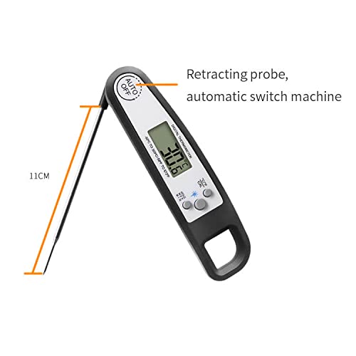 ThermalinX Digital Meat Thermometer for Cooking Grilling Kitchen Food Candy Instant Read Thermometer with Backlight and Magnet for Oil Deep Fry Grill BBQ Smoker