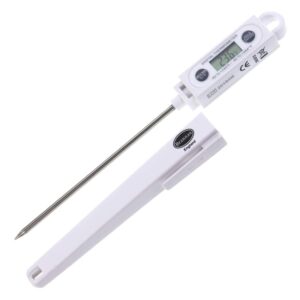 brannan instant read meat thermometer digital probe - best waterproof fast kitchen cooking food thermometers, food temperature probes for kitchen outdoor cooking baking water liquid bbq grill smokers