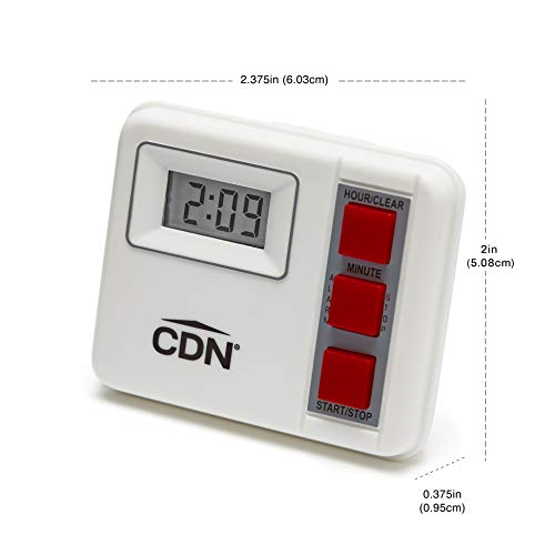 CDN TM2 Digital Timer, 1 EA, White