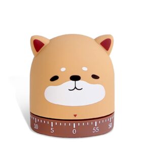 videopup cute mechanical timer carton zoo mechanical timer dog kitchen timer time management for cooking meeting baking yoga study fitness exercise homework(dog)