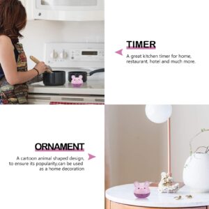 Cabilock Animal Cooking Timer Kitchen Animal Cooking Timer Cute Bunny Mechanical Timer Wind Up Countdown Timer Alarm for Baking Study Classroom Time Management (Purple) Kitchen Countdown Timer