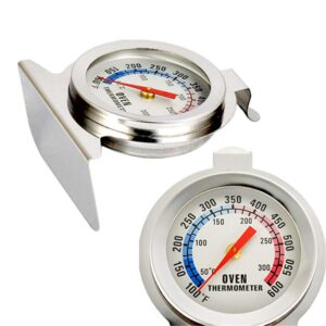 Oven Thermometer,100-600F/50-300°C Instant Read Large Dial Oven Thermometer - Proaccurate Stainless Steel Grill Thermometer for Kitchen Cooking Baking BBQ