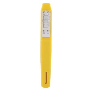 sorand food thermometer, 1pc instant reading digital food thermometer kitchen cooking bbq meat probe bbq catering supplies thermometer (yellow)