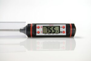 generic tp101 convenient digital food thermometer with lcd display (black)