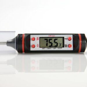 Generic TP101 Convenient Digital Food Thermometer with LCD Display (Black)