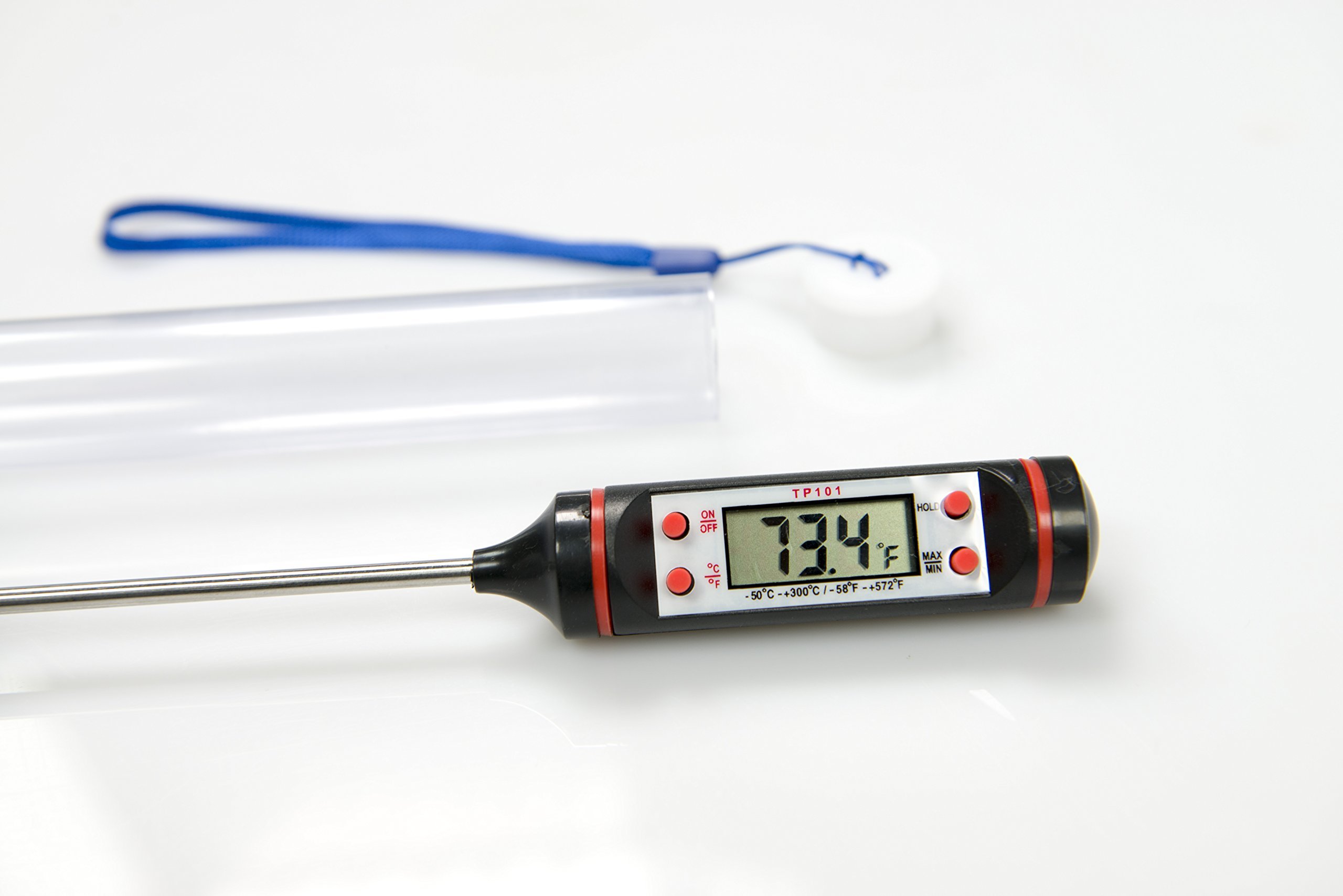 Generic TP101 Convenient Digital Food Thermometer with LCD Display (Black)