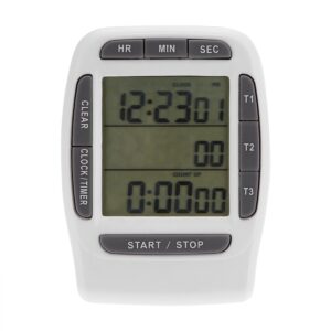 multi-channel timer, portable digital multi-channel 3 channels lcd timer accurate timing countdown clock