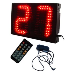 azoou 6" high character 2 digits led seconds countdown count up timer ir remote control