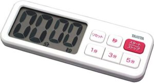 tanita td-395 wh kitchen timer, magnetic, large screen, 100 minutes, white