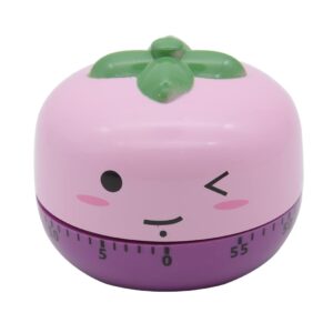 Hoshen Kitchen Food Cooking Mechanical Timer, Time Reminder, Manual Timer, Fruit and Vegetable Shape，Tomato