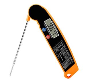 food thermometer, digital meat thermometer for grilling and cooking fset instant read thermometer kitchen cooking food thermometer for candy water oil bbq grill