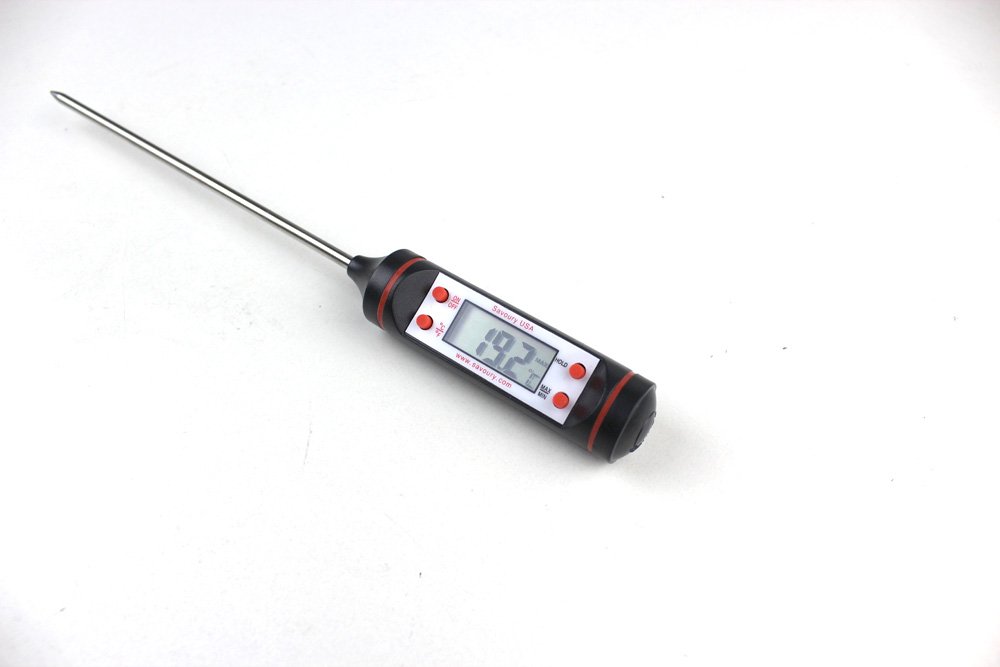 Savoury USA Cooking Thermometer - Digital Thermometer - Food Thermometer - Meat Thermometer - Instant Read Thermometer - Best Thermometer for all Food, BBQ, Candy, Sugar, Grill and Liquid.