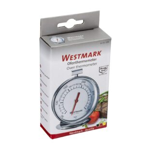 Westmark 12902260 Oven Thermometer, 3.3 x 3 x 1.3 inches, Stainless Steel