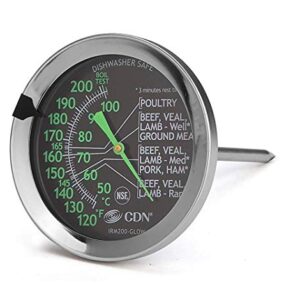CDN IRM200-Glow ProAccurate Meat/Poultry Ovenproof Thermometer - Set of 2