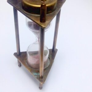 MERIDIAN NAUTICALS Brass Sand Timer Nautical Antique Vintage Item Replica Hour Glass Maritime Item