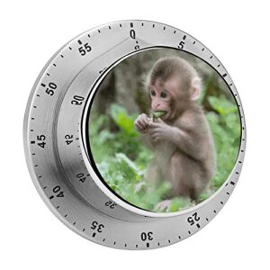kitchen timer cute monkey magnetic countdown clock for cooking teaching fitness