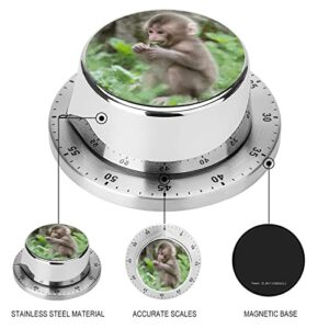 Kitchen Timer Cute Monkey Magnetic Countdown Clock for Cooking Teaching Fitness