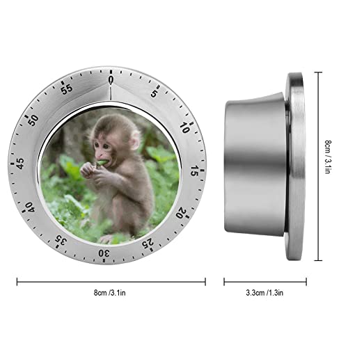 Kitchen Timer Cute Monkey Magnetic Countdown Clock for Cooking Teaching Fitness