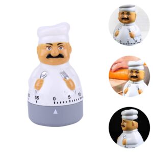 2pcs Cook Timer Kitchen Timer Cartoon Cooking Timekeeper Digital Kitchen Timer Electric Timers Cooking Cartoon Wind up Kitchen Timer Kids Food White Reminder Manual Plastic Student