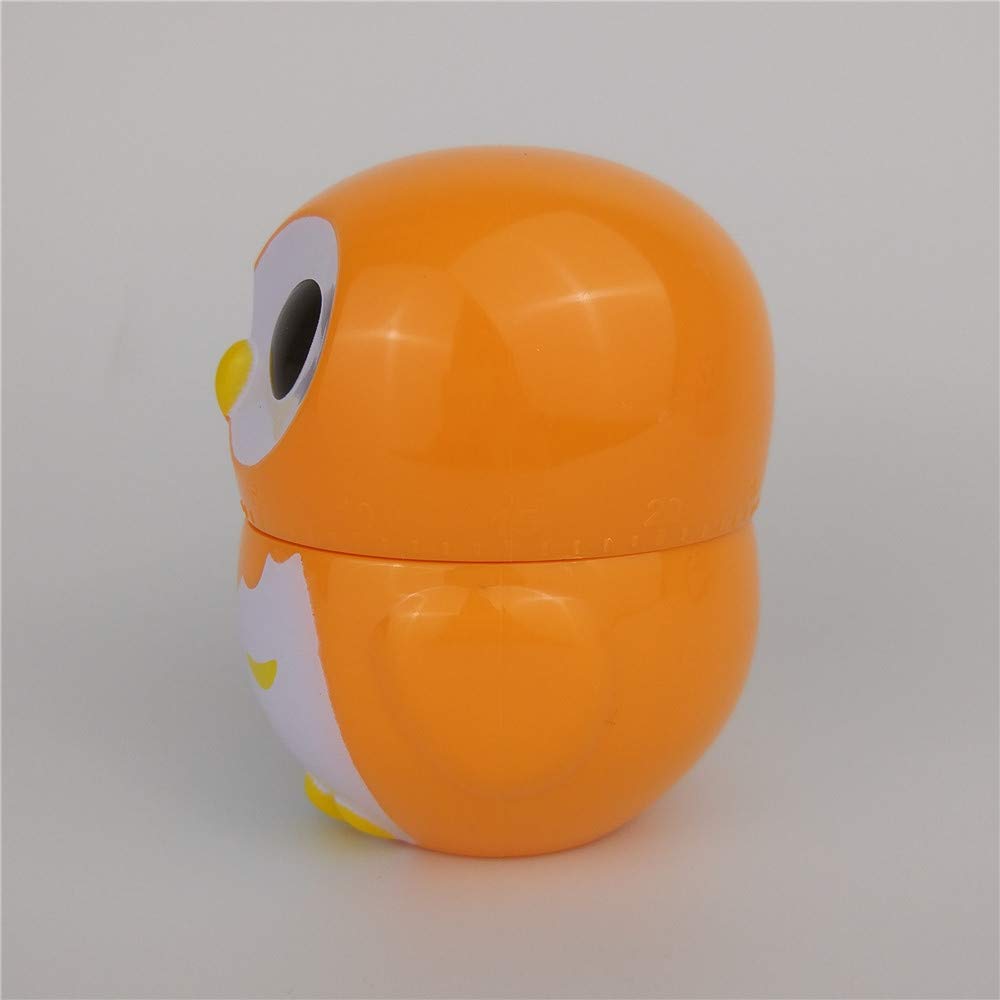 Time Vanguard Countdown Timer Cute Cartoon Animal Shape for Kids (Orange Owl)