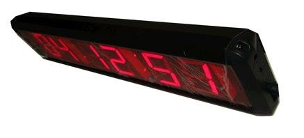 GOODRELIISH 2.3" High Character LED Wall Clock Digital Countdown and Up Timer by IR Remote Control, Red