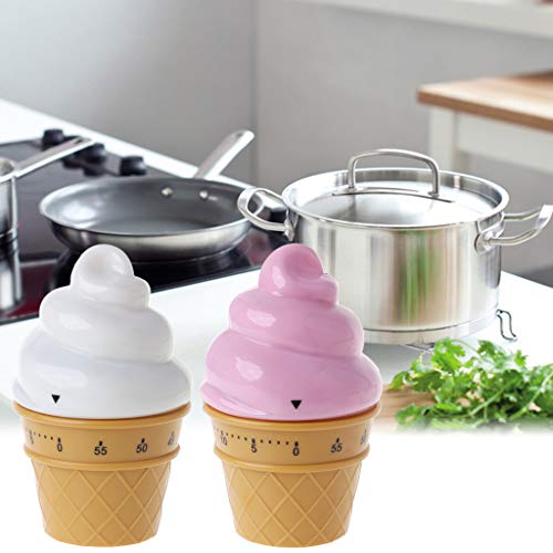 HELYZQ Ice Cream Mechanical Kitchen Timer Cooking Countdown Timer Clock Kitchen Gadgets Tool Kitchen Cooking Timer