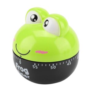 Kitchen Timer Cartoon Animal Shape Kitchen Timer Mechanical Counters Clock for Cooking Timing Tool (Green)