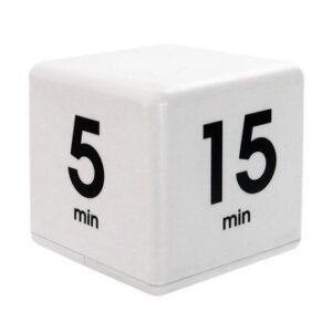 the miracle time cube timer 5/15/30/60 minutes for management kitchen kids timer workout time digital timer - kitchen tools & gadgets kitchen timer & calculator - (white) - 1 x the miracle time cube