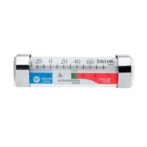 taylor 5925n refrigerator/freezer analog tube thermometer with magnifier
