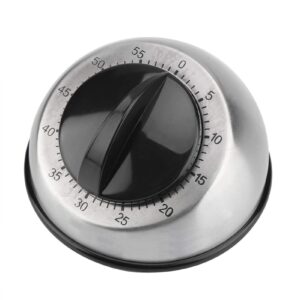 kitchen timer, dome stainless steel shape time reminde tools 60 minutes countdown alarm clock for home kitchen cooking