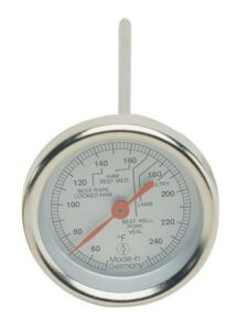 2 in analog dial meat thermometer - 5.5 in stainless steel probe cooking thermometer - instant read food thermometer - candy thermometer - oven thermometers - grill thermometer - bbq thermometer