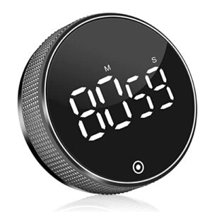 digital kitchen timer for cooking, timer for kids, magnetic timer with large led display, countdown timer with 3-level volume adjustable easy for cooking and for seniors and kids to use