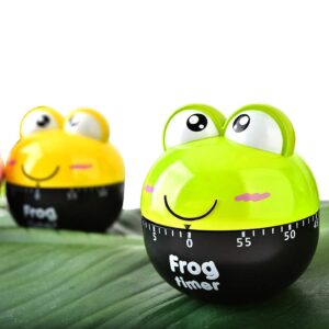 MEIYIN Cartoon Frog Timer Cooking Mechanical Alarm Sleep Reminder Clocks Kitchen Supply