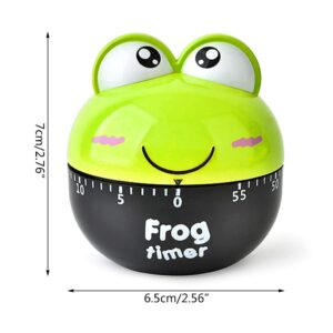 MEIYIN Cartoon Frog Timer Cooking Mechanical Alarm Sleep Reminder Clocks Kitchen Supply