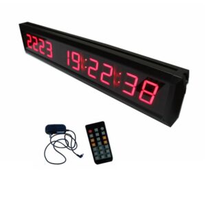 azoou 1.8" 10 digits led days countdown timer count up to 10000 days digital countdown clock with ir remote control red color