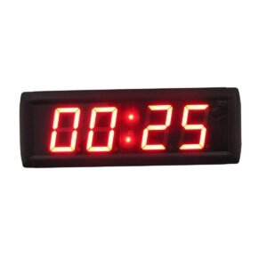 Ledgital 2.3" Countdown Timer with Real Time Clock LED Digital Wall Clock Brightness Adjustment