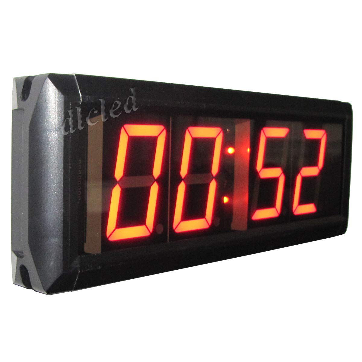 Ledgital 2.3" Countdown Timer with Real Time Clock LED Digital Wall Clock Brightness Adjustment