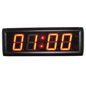 Ledgital 2.3" Countdown Timer with Real Time Clock LED Digital Wall Clock Brightness Adjustment