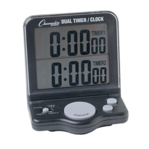 champion sports dc100 dual timer/clock w/jumbo display, lcd, 3 1/2 x 1 x 4 1/2