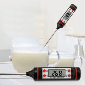 narutosak meat thermometer digital instant read for grilling kitchen cooking for candy thermometer for outdoor black